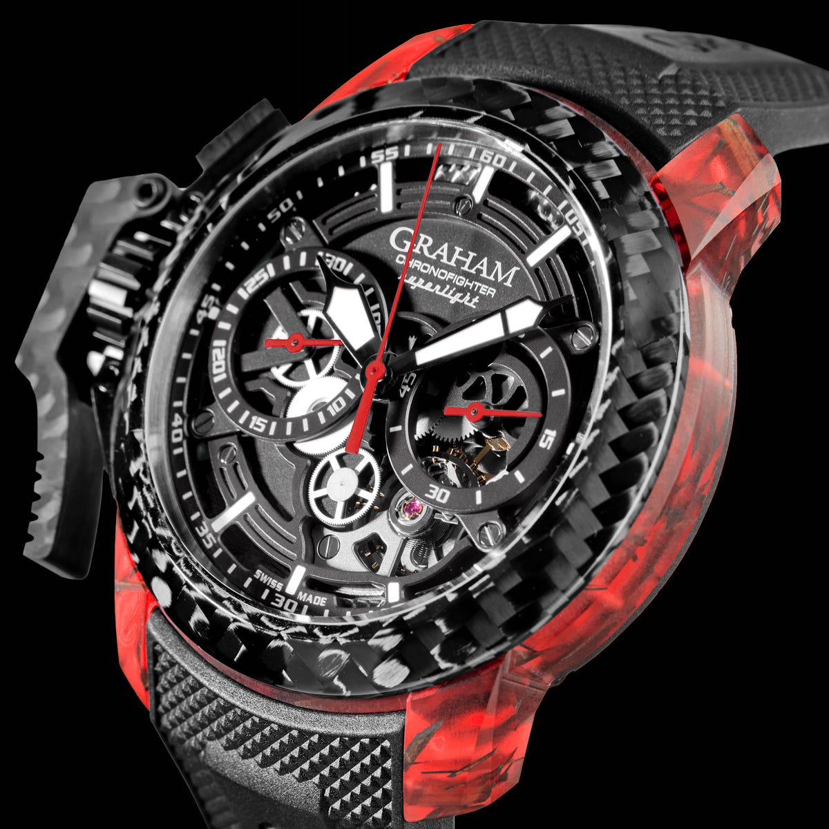 CHRONOFIGHTER SUPERLIGHT CARBON SKELETON – RED
