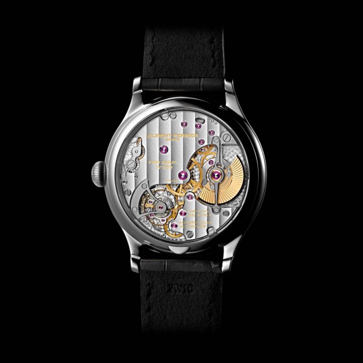 LAURENT FERRIER CLASSIC TRAVELLER - BLUE DIAL CASEBACK