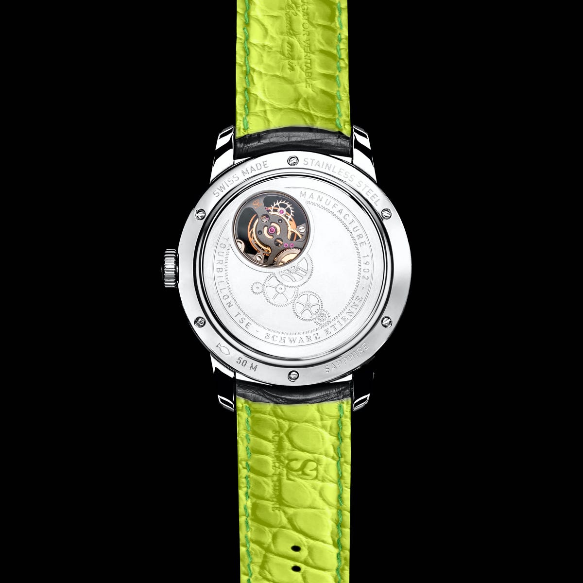 SCHWARZ ETIENNE LA-CHAUX-DE-FONDS FLYING TOURBILLON CASEBACK