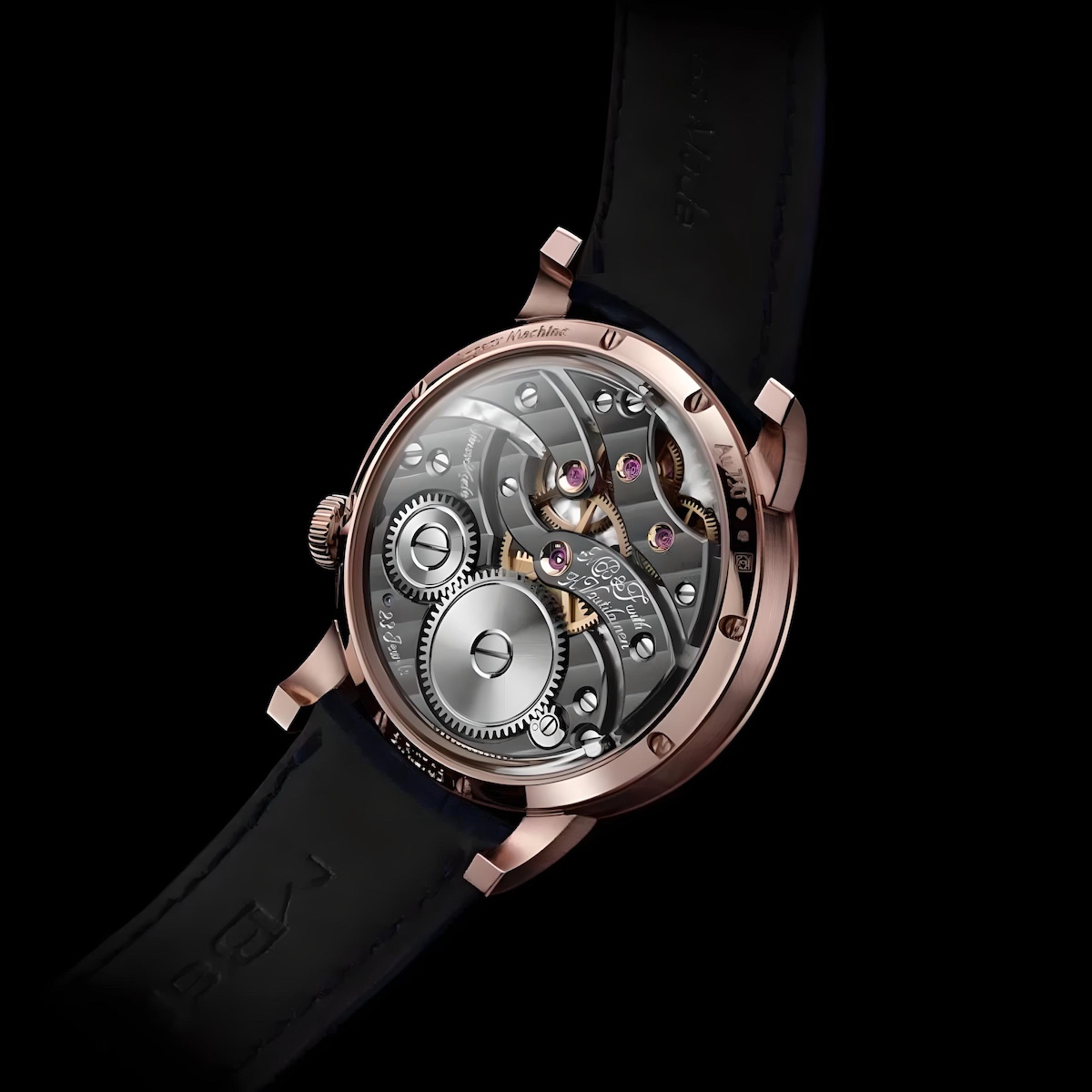 MB&F LEGACY MACHINE 101 ROSE GOLD BLUE DIAL